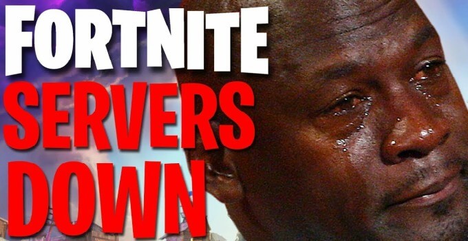 fortnite servers down when will the game get back online - fortnite login servers down