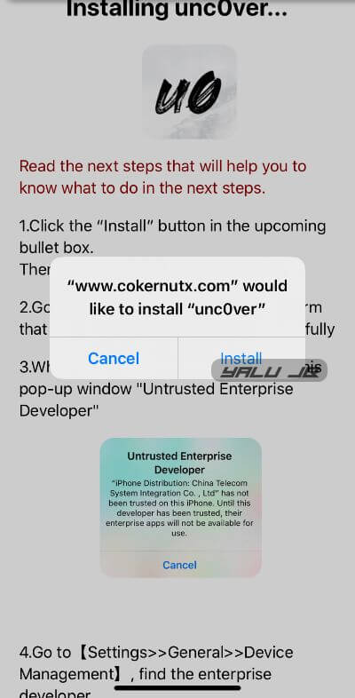 Cara jailbreak iOS 13 |0-13.5 tanpa komputer 7